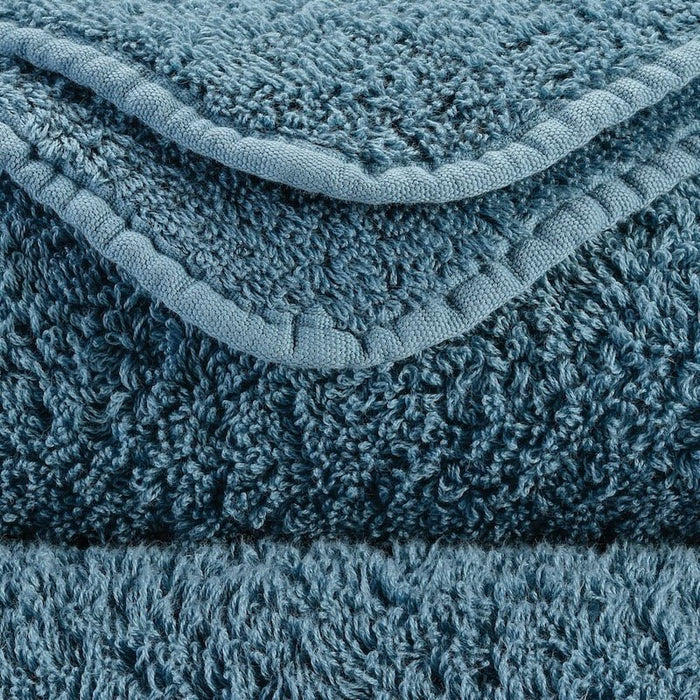 Abyss Super Pile Euro Bath Sheet 39X59 Blue Stone 306 - Swatch at Fig Linens and Home