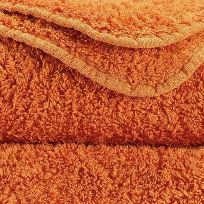 Abyss Super Pile Wash Cloth 12x12 Tangerine 614 - Swatch at Fig Linens and Home