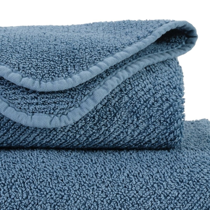 Abyss Twill Euro Guest Towel 17x24 Blue Stone 306 - Fig Linens and Home - View 3