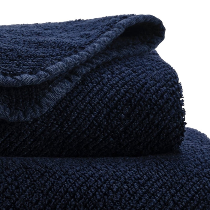 Abyss Twill Euro Hand Towel 21x39 Navy 314 - Fig Linens and Home - View 3
