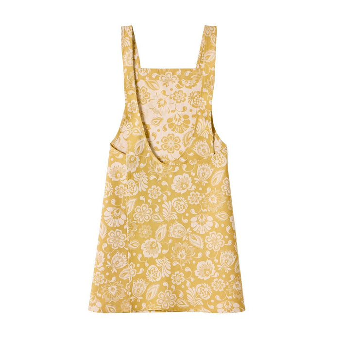 Alegria Apron in Sunset Yellow by Le Jacquard Francais 31" x 51" YELLOW at FIG LINENS AND HOME 2