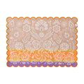 Alegria Coated Placemat in Sunset Yellow by Le Jacquard Francais 14" x 20" - Set of 4 Placemats YELLOW at FIG LINENS AND HOME 1