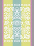 Alegria Tea Towel in Lagoon Green by Le Jacquard Francais 24" x 31" Tea Towels - Set of 4 GREEN at FIG LINENS AND HOME 1