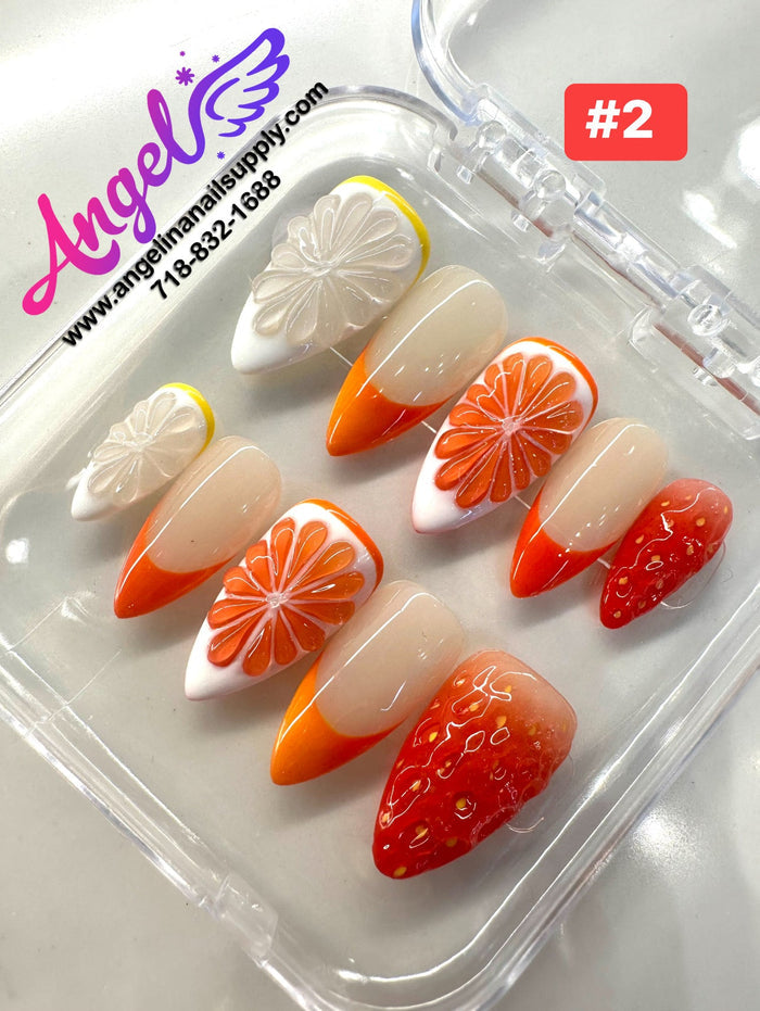 Angelina Handmade Custom Press-On | 001-029 - Angelina Nail Supply NYC
