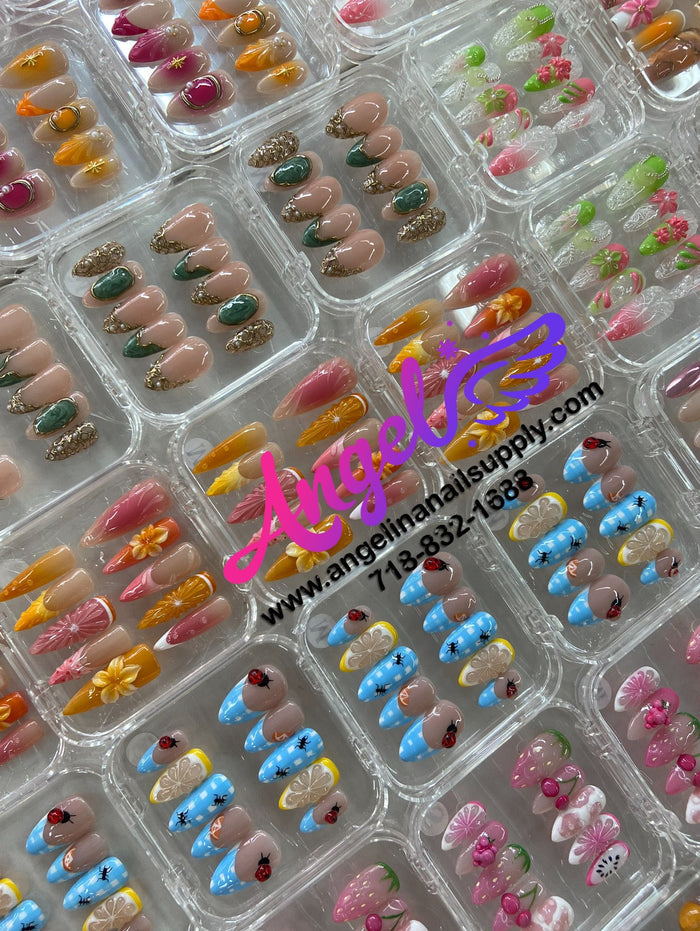 Angelina Handmade Custom Press-On | 180-209 - Angelina Nail Supply NYC