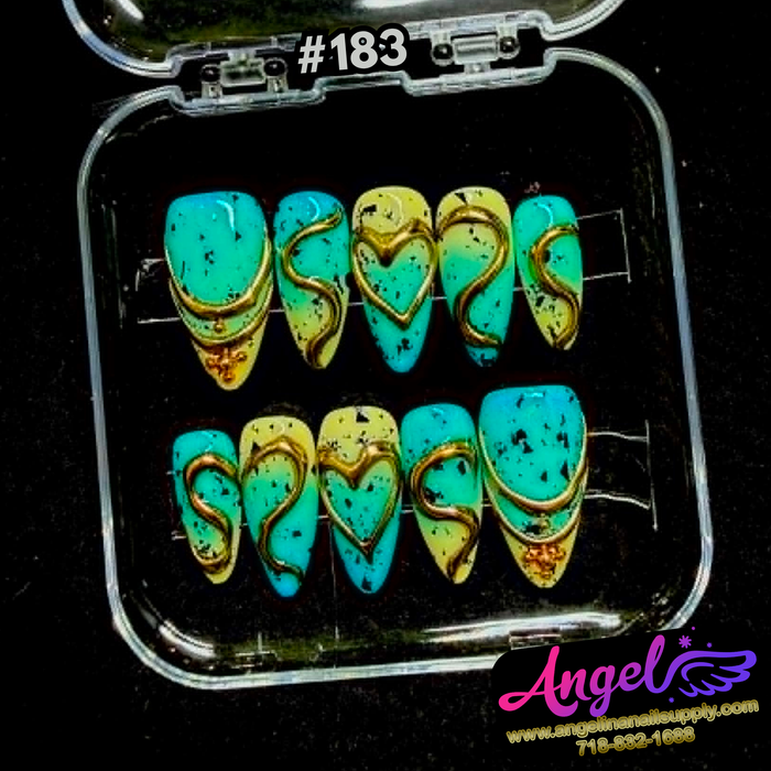 Angelina Handmade Custom Press-On #0180-#0209