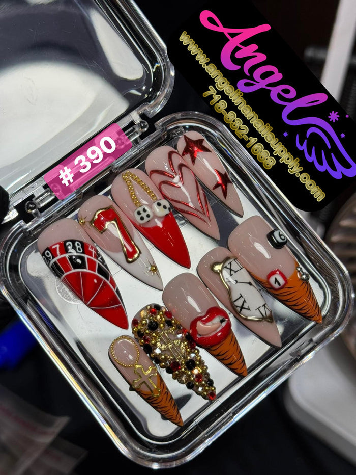 Angelina Handmade Custom Press-On | 390-419 - Angelina Nail Supply NYC