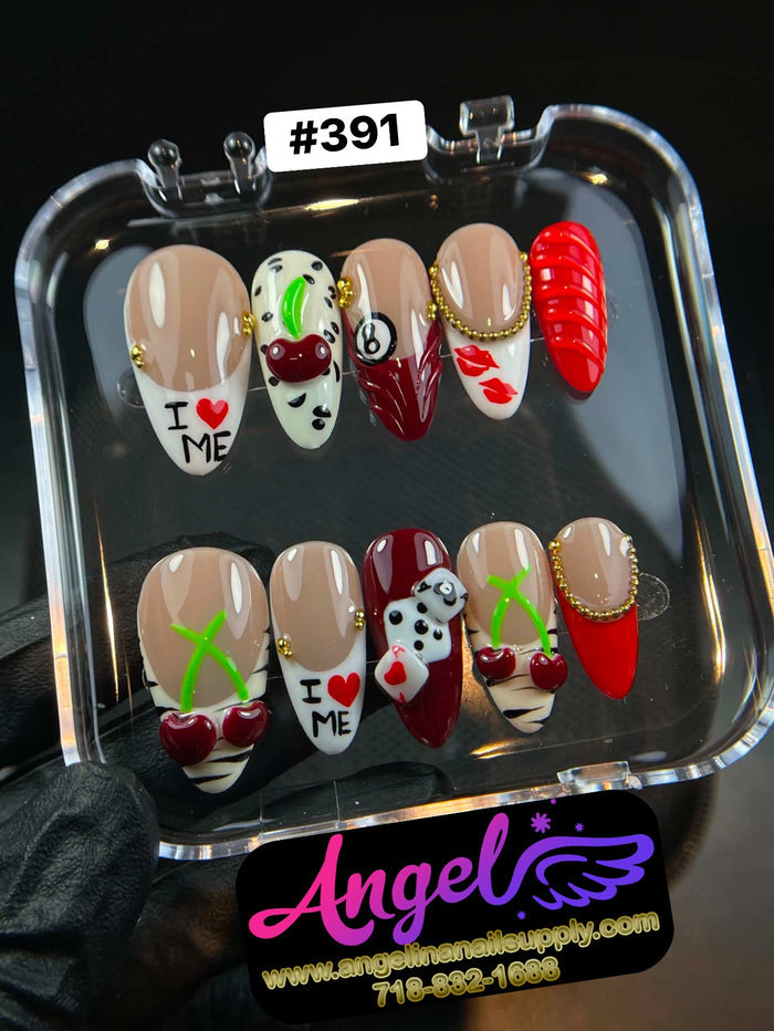 Angelina Handmade Custom Press-On | 390-419 - Angelina Nail Supply NYC