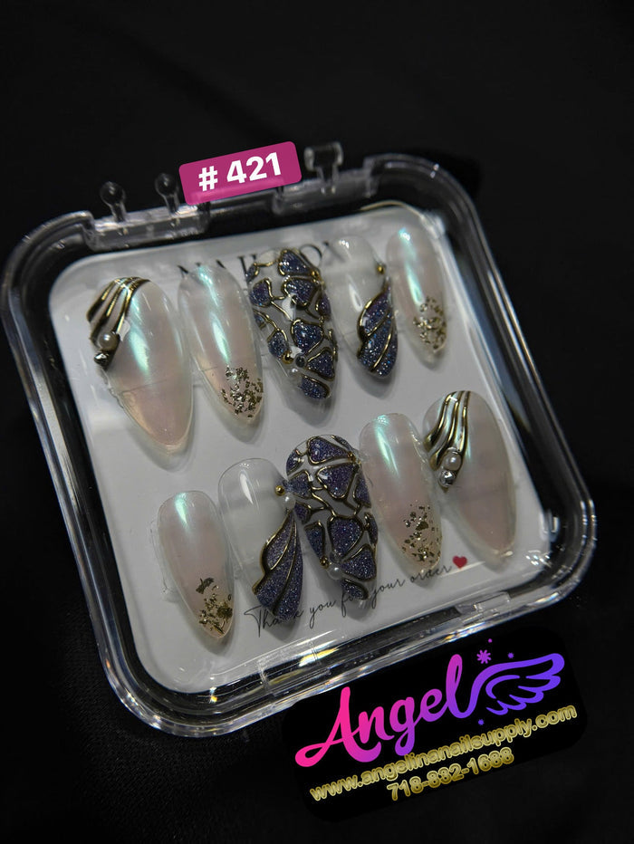 Angelina Handmade Custom Press-On | 420-449 - Angelina Nail Supply NYC