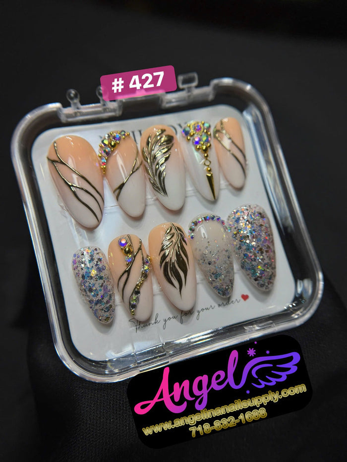 Angelina Handmade Custom Press-On | 420-449 - Angelina Nail Supply NYC