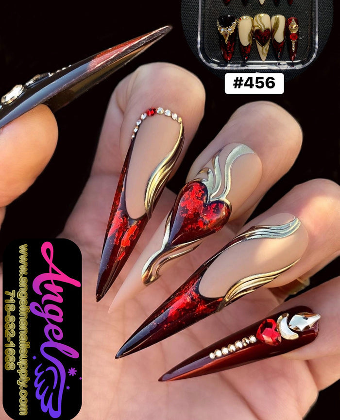 Angelina Handmade Custom Press-On | 450-479 - Angelina Nail Supply NYC