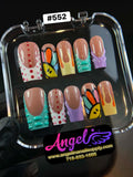 Angelina Handmade Custom Press-On 552 - Angelina Nail Supply NYC