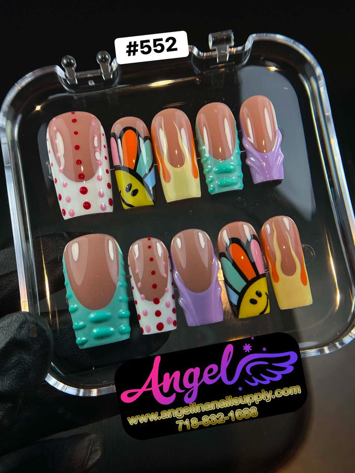 Angelina Handmade Custom Press-On 552 - Angelina Nail Supply NYC