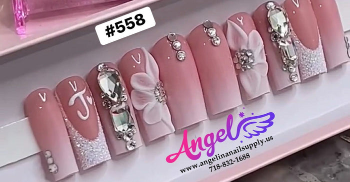 Angelina Handmade Custom Press-On 558 - Angelina Nail Supply NYC