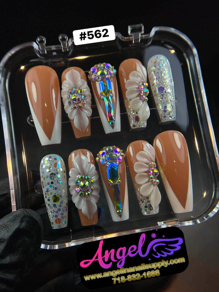 Angelina Handmade Custom Press-On 562 - Angelina Nail Supply NYC