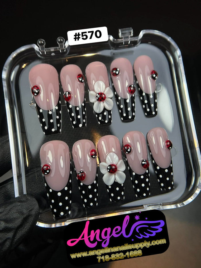 Angelina Handmade Custom Press-On 570 - Angelina Nail Supply NYC