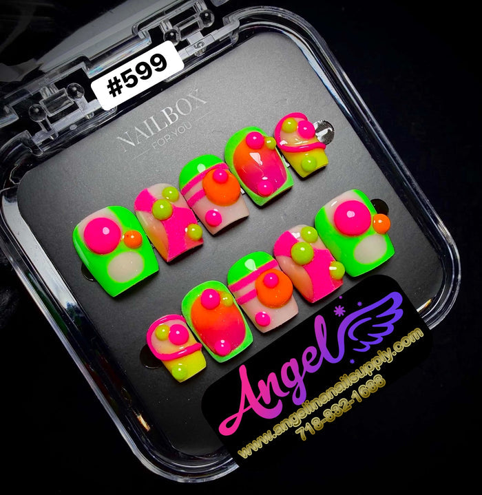 Angelina Handmade Custom Press-On #0599
