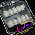 Angelina Handmade Custom Press-On #0609 – Glacier Shards