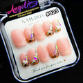 Angelina Handmade Custom Press-On #0623 - Cheetah Romance