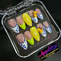 Angelina Handmade Custom Press-On #0646 - Lemon Riviera