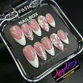 Angelina Handmade Custom Press-On #0651 - Blush Daisy