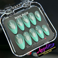 Angelina Handmade Custom Press-On #0652 - Mint Mirage