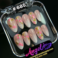 Angelina Handmade Custom Press-On #0685 - Vintage Pink Lady