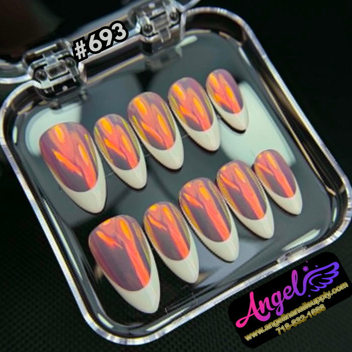 Angelina Handmade Custom Press-On #0693 - Sunset Voltage