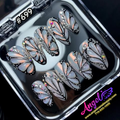 Angelina Handmade Custom Press-On #0699 - Prism Butterfly