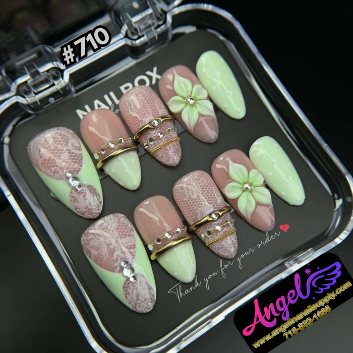 Angelina Handmade Custom Press-On #0710