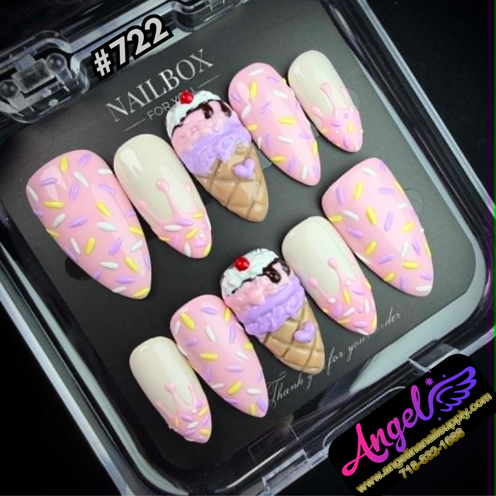 Angelina Handmade Custom Press-On #0722