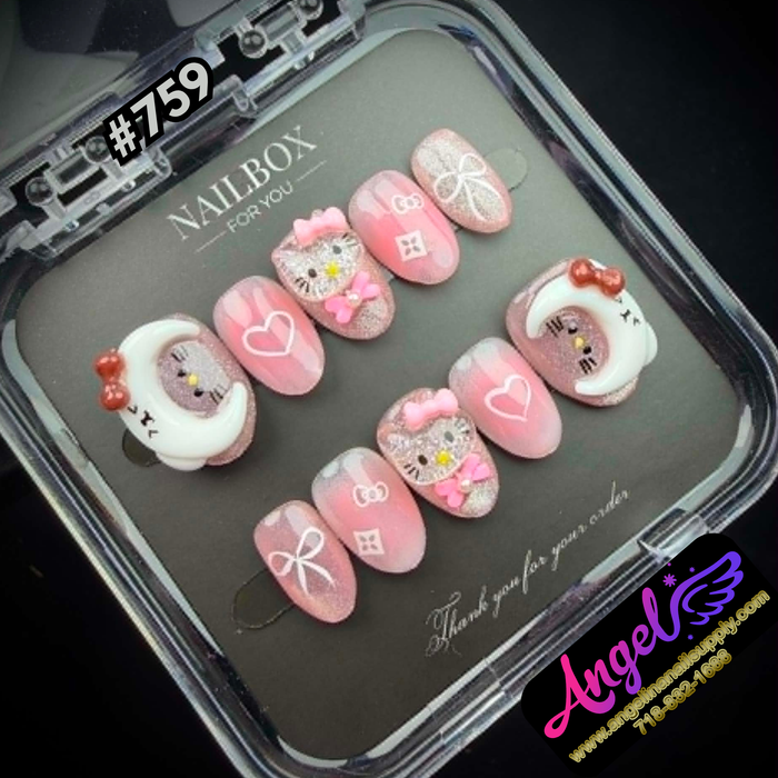 Angelina Handmade Custom Press-On #0759