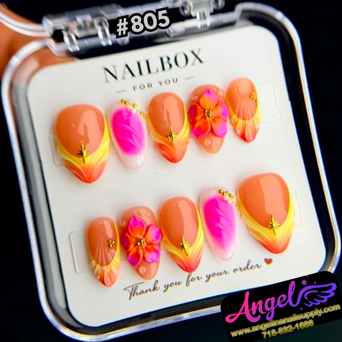 Angelina Handmade Custom Press-On #0805