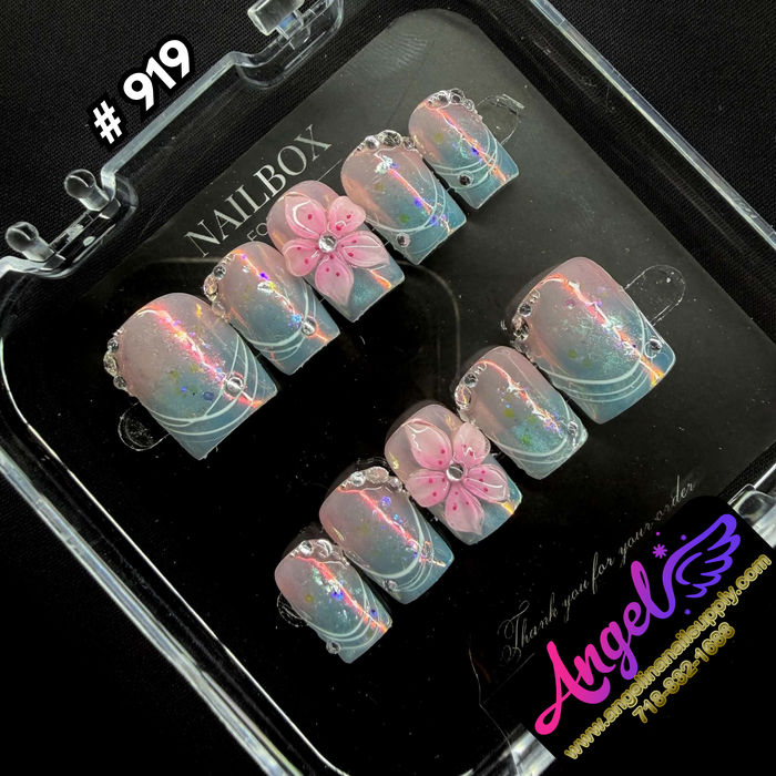 Angelina Handmade Custom Press-On #0919 - Fairy Glass