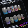 Angelina Handmade Custom Press-On #0938 - Pastel Prism