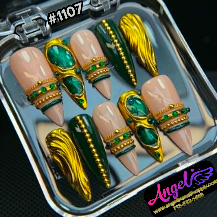Angelina Handmade Custom Press-On #1107