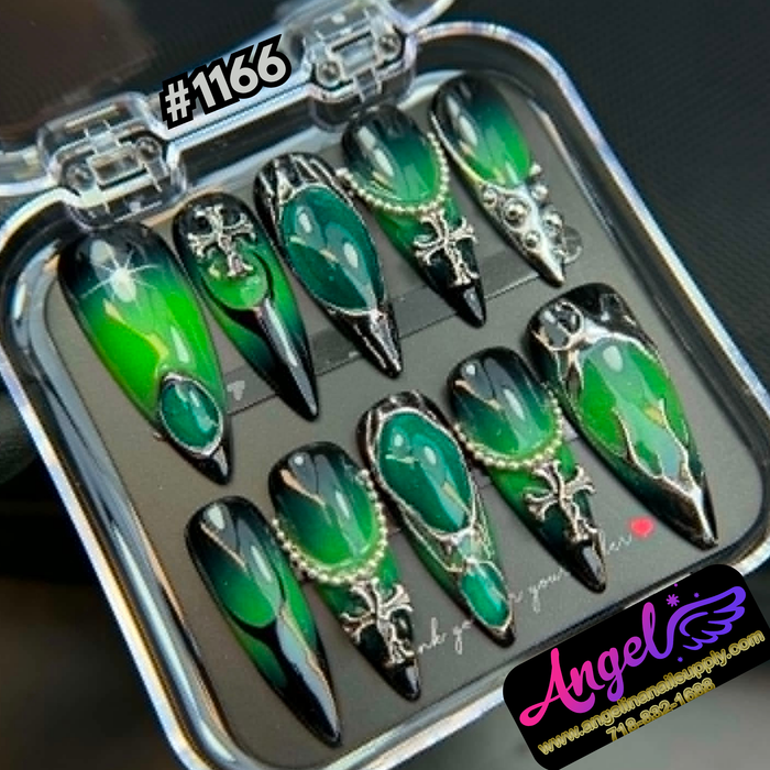 Angelina Handmade Custom Press-On #1166