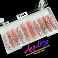 Angelina Handmade Custom Press-On Long Nail Design #154 - Pink Serenity