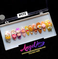 Angelina Handmade Custom Press-On Long Nail Design #172 - Kitty's Sweet Delights