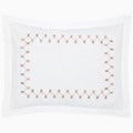 Anketi Natural Border Organic Sham by John Robshaw at Fig Linens and Home - 1