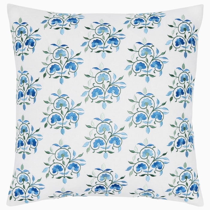 Ankur Azure Pillow by John Robshaw at Fig Linens and Home - 1
