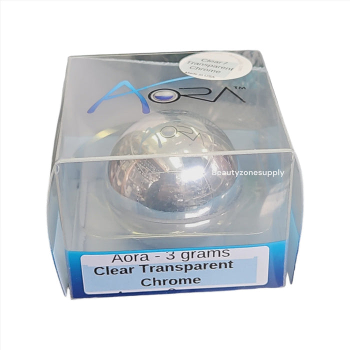 Aora Transparent CLEAR Chrome (3g) - Angelina Nail Supply NYC