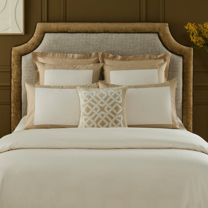 Apollon Dune Pillow Sham by Yves Delorme Euro Sham Dune at FIG LINENS AND HOME 2