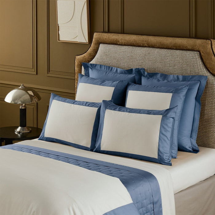 Apollon Outremer Duvet Cover by Yves Delorme King Duvet Cover Outremer at FIG LINENS AND HOME 2
