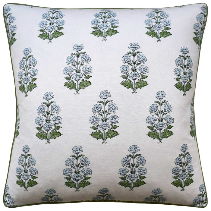 Audrey Blue Decorative Pillow by Ryan Studio from Thibaut Fabric at Fig Linens and Home