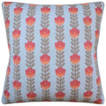 Avelie Blossom Sienna and Sky Blue Decorative Pillow Ryan Studio | Fabricut Fabric