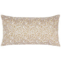 Baine Sand Bolster Pillow - Embroidered Front - John Robshaw at Fig Linens and Home