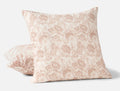 Balboa Organic Matelasse Print Pillow Cover by Coyuchi - Antique Rose and Undyed - View 1