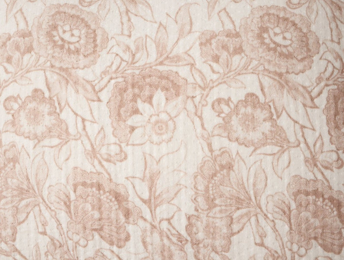 Balboa Organic Matelasse Print Pillow Cover by Coyuchi - Antique Rose and Undyed - View 3