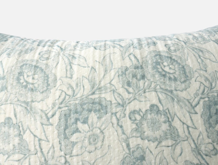 Balboa Organic Matelasse Print Pillow Cover by Coyuchi - Dew and Undyed - View 3